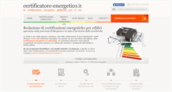 Desktop Screenshot of certificatore-energetico.it