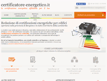 Tablet Screenshot of certificatore-energetico.it